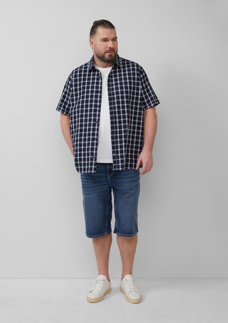 Jeans-Shorts / Regular Fit / Mid Rise / Straight Leg