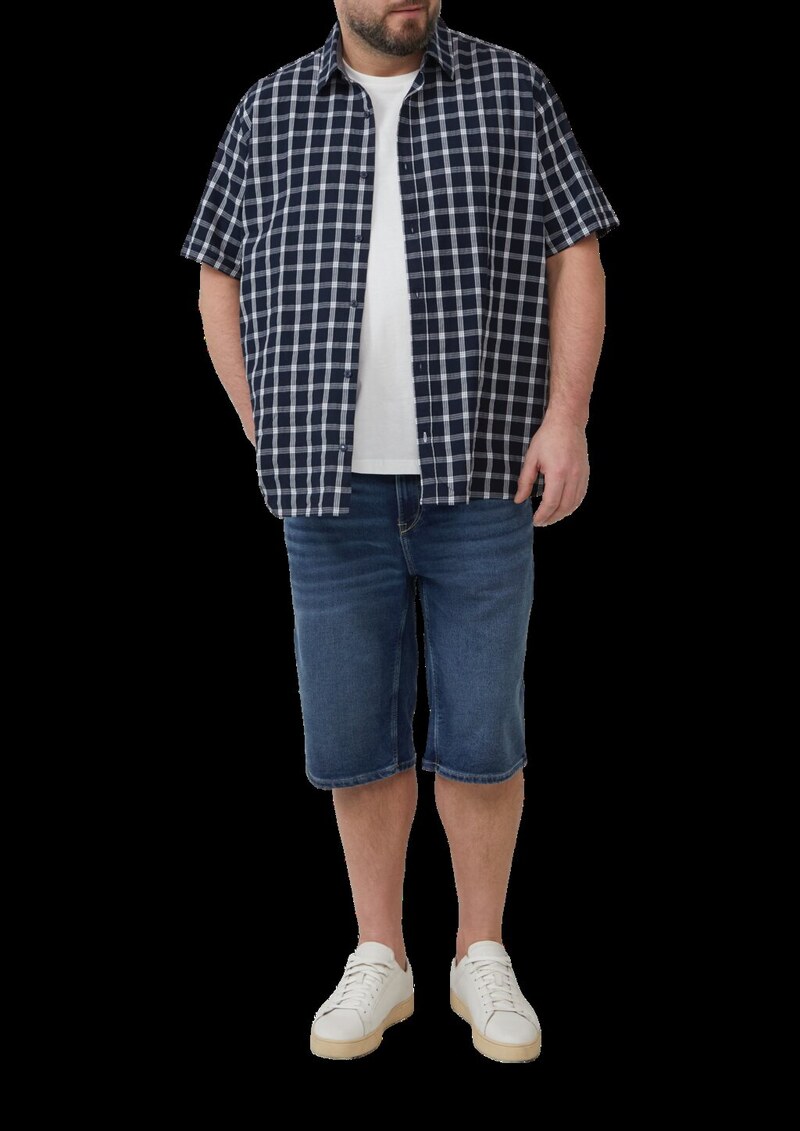 Jeans-Shorts / Regular Fit / Mid Rise / Straight Leg