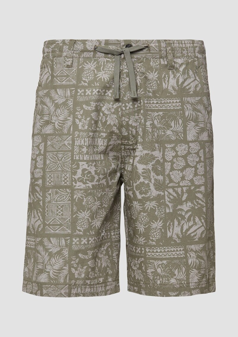 Detroit: Bermuda im Relaxed Fit und All-over-Print