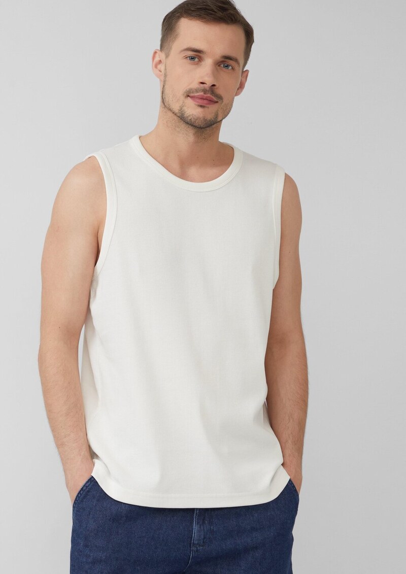 Jersey-Tanktop mit Rippstruktur