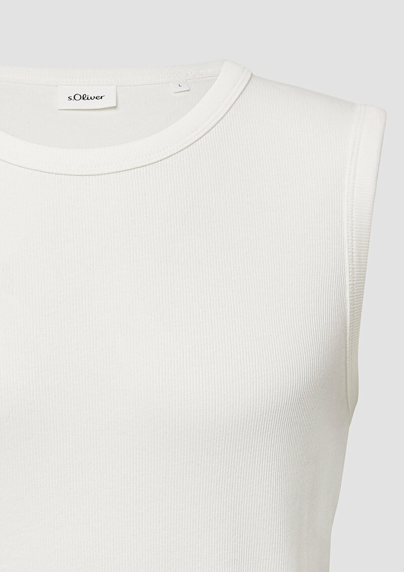 Jersey-Tanktop mit Rippstruktur