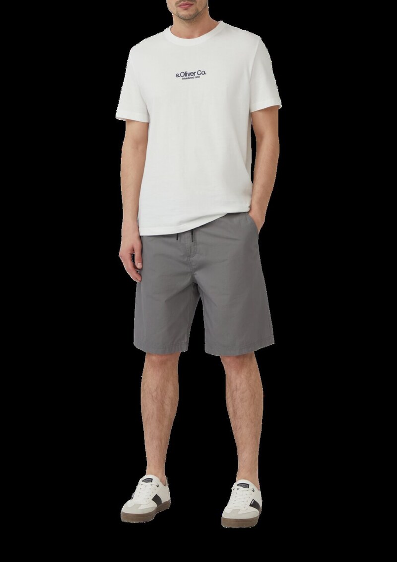 Detroit: Chino-Bermuda im Relaxed Fit mit Elastikbund