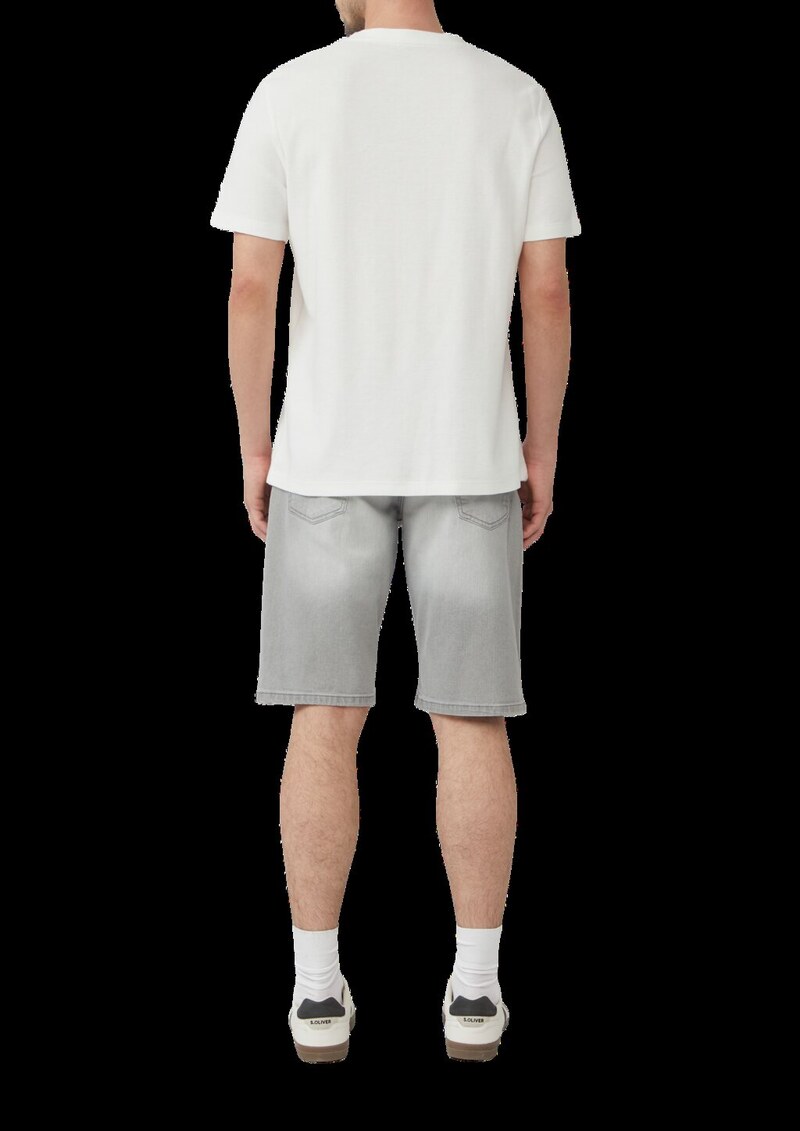 Leichte Jeans-Bermuda / Regular Fit / Mid Rise