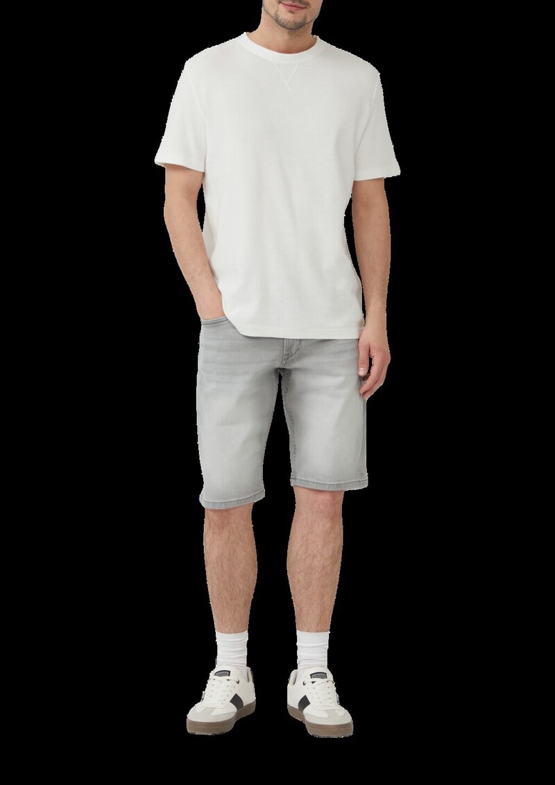 Leichte Jeans-Bermuda / Regular Fit / Mid Rise