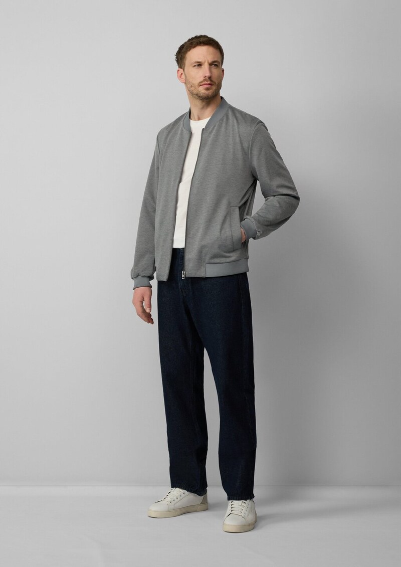 s.O JOGG: Bomberjacke aus Stretch-Jersey