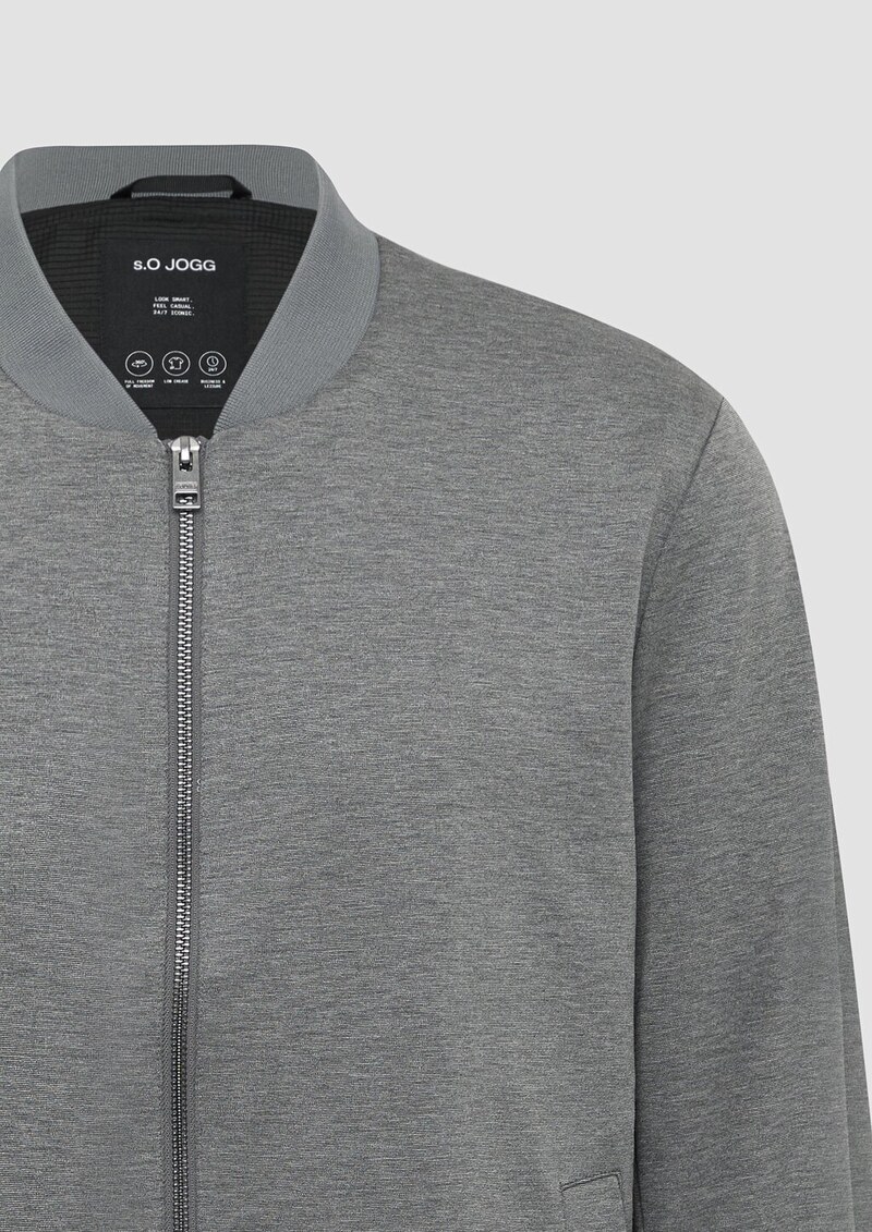 s.O JOGG: Bomberjacke aus Stretch-Jersey