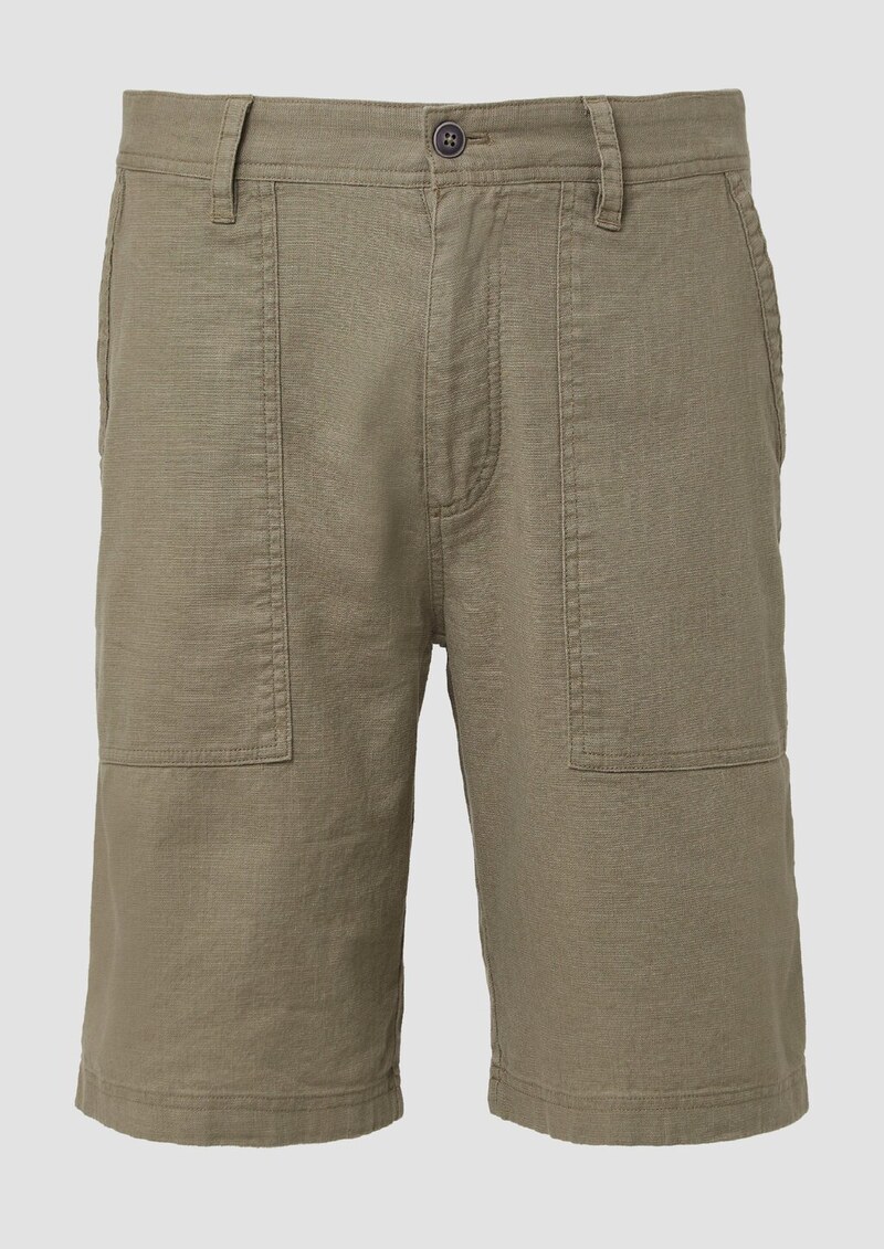 Leinenmix-Bermuda im Relaxed Fit