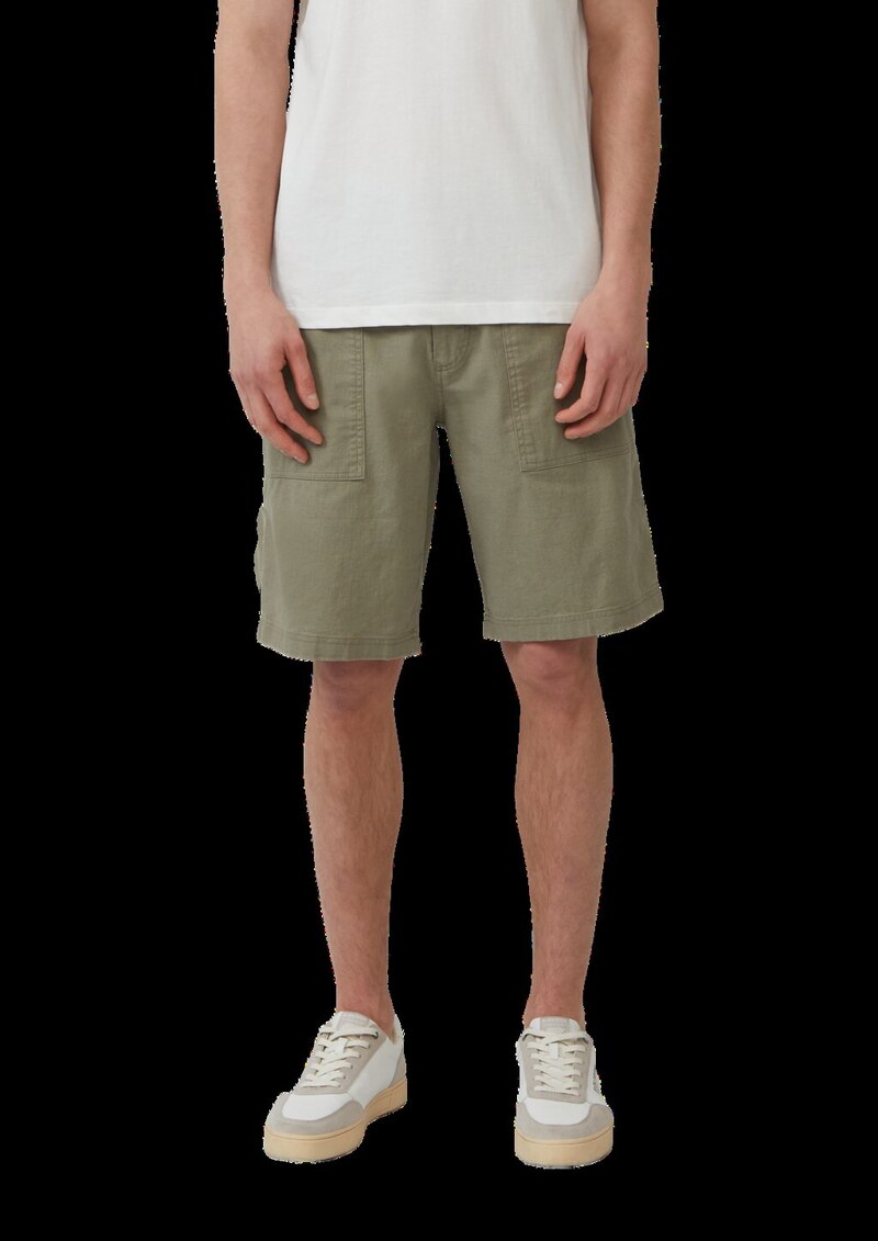 Leinenmix-Bermuda im Relaxed Fit