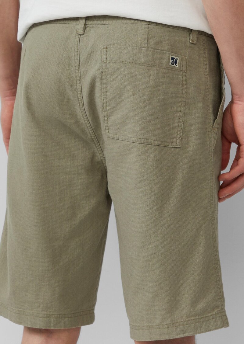 Leinenmix-Bermuda im Relaxed Fit