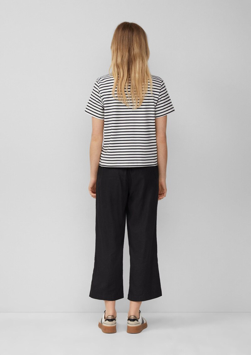 Verkürztes T-Shirt aus Interlockjersey