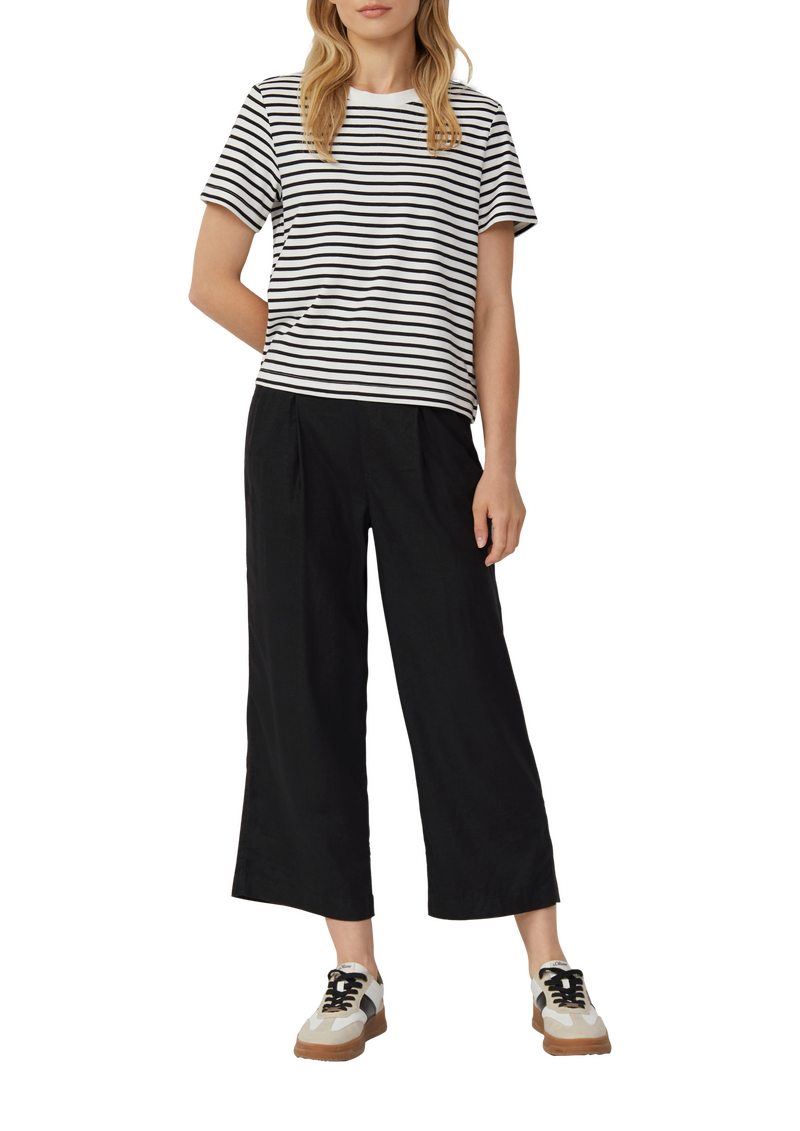 Verkürztes T-Shirt aus Interlockjersey