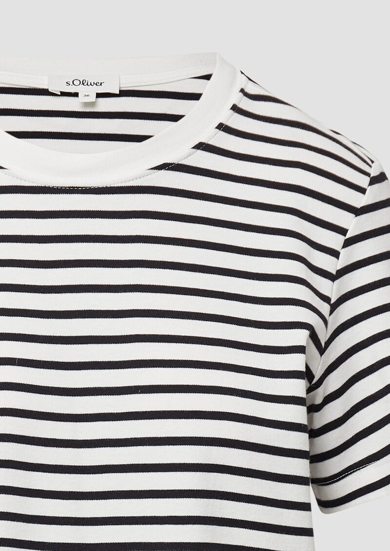 Verkürztes T-Shirt aus Interlockjersey