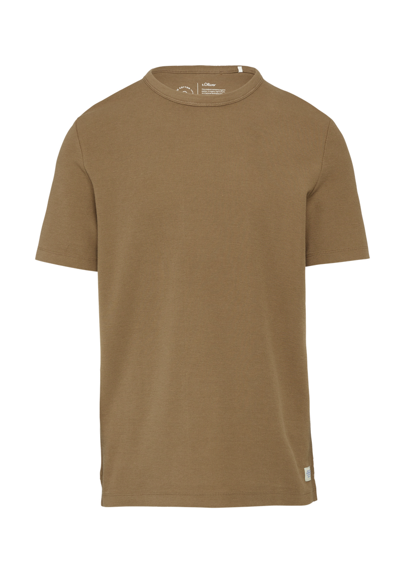 T-Shirt aus Baumwolle mit Waffelstruktur