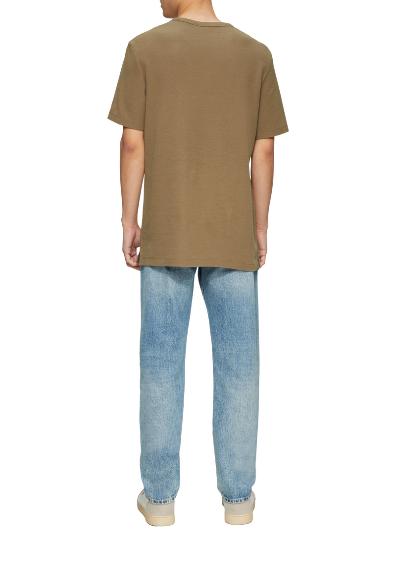 T-Shirt aus Baumwolle mit Waffelstruktur