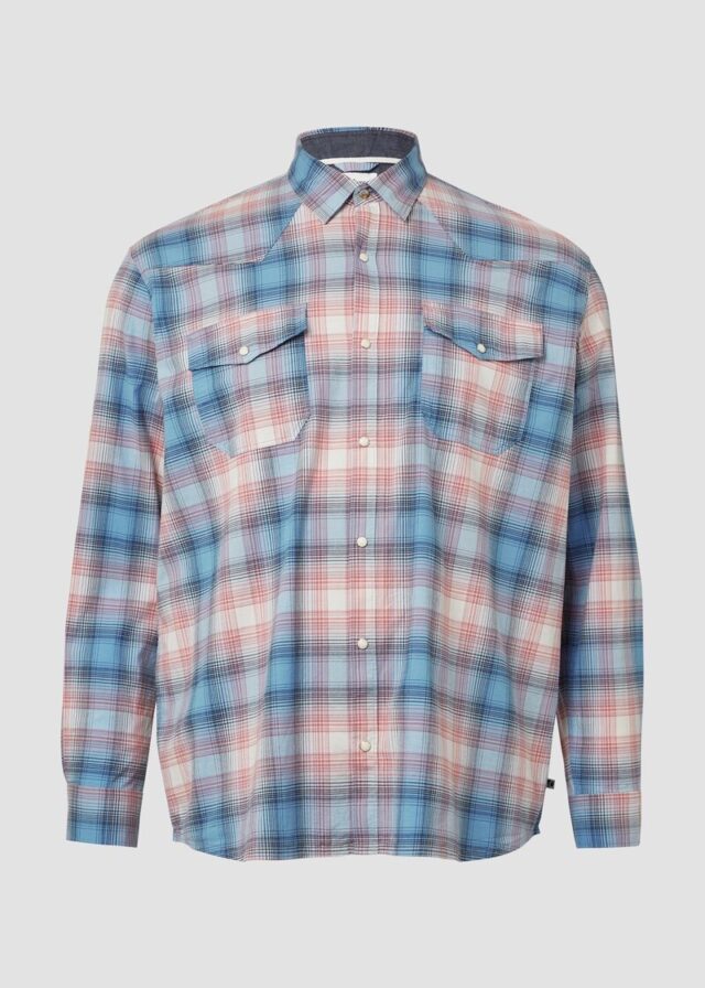 Regular Fit: Kariertes Hemd im Western-Style