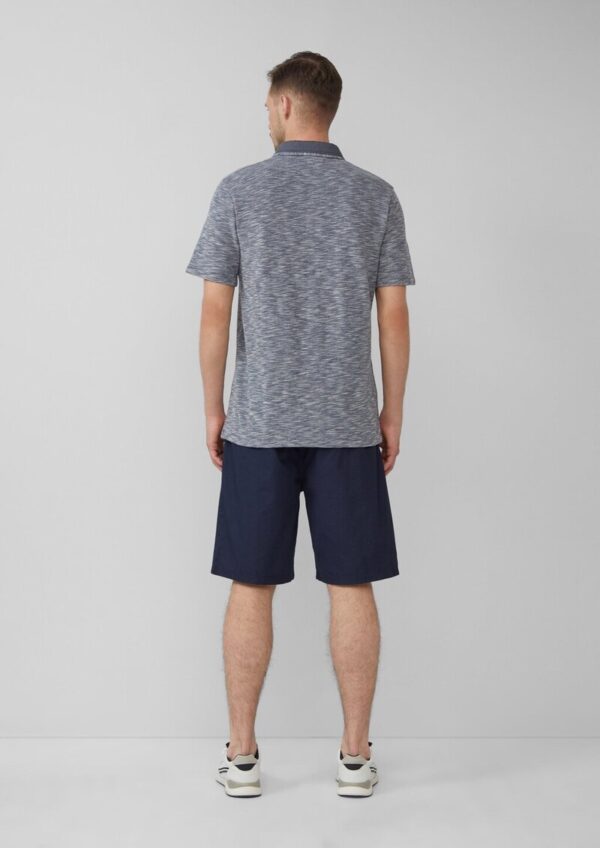 Flammgarn-Poloshirt mit Doppelkragen