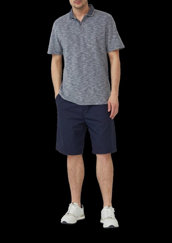 Flammgarn-Poloshirt mit Doppelkragen