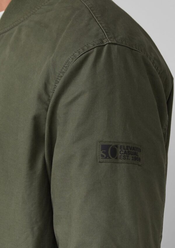 Bomberjacke mit Label-Patches und Waschung