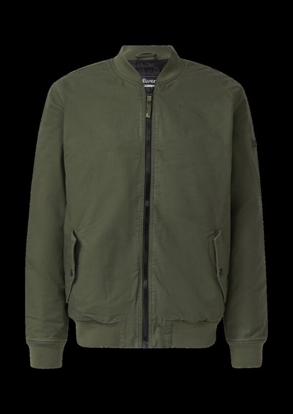 Bomberjacke mit Label-Patches und Waschung