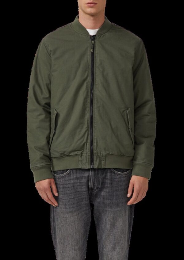 Bomberjacke mit Label-Patches und Waschung