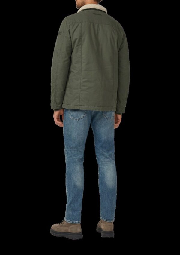 Wattierte Utility-Jacke mit Stehkragen