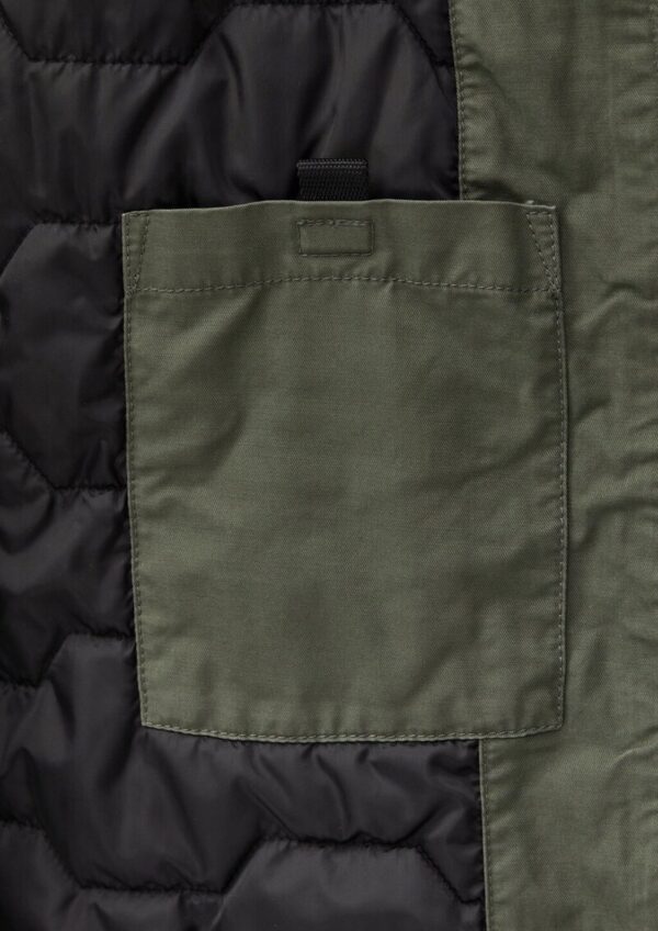 Wattierte Utility-Jacke mit Stehkragen