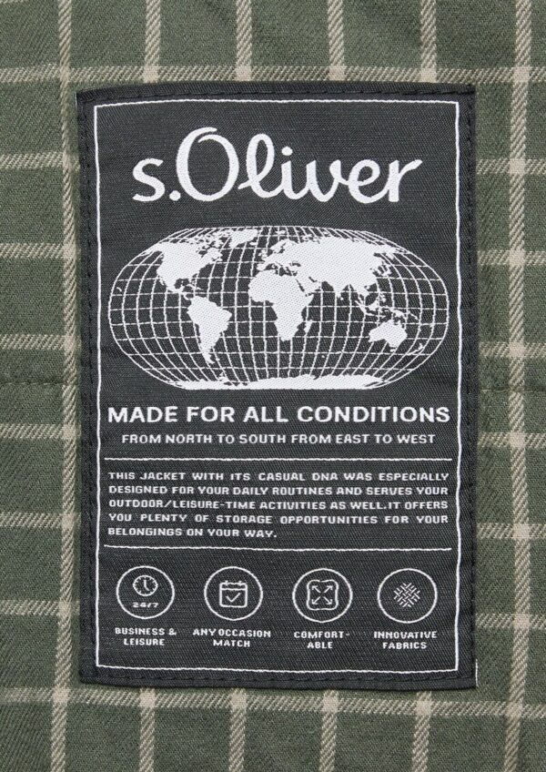 Beschichtete Jacke mit modischem Kordkragen