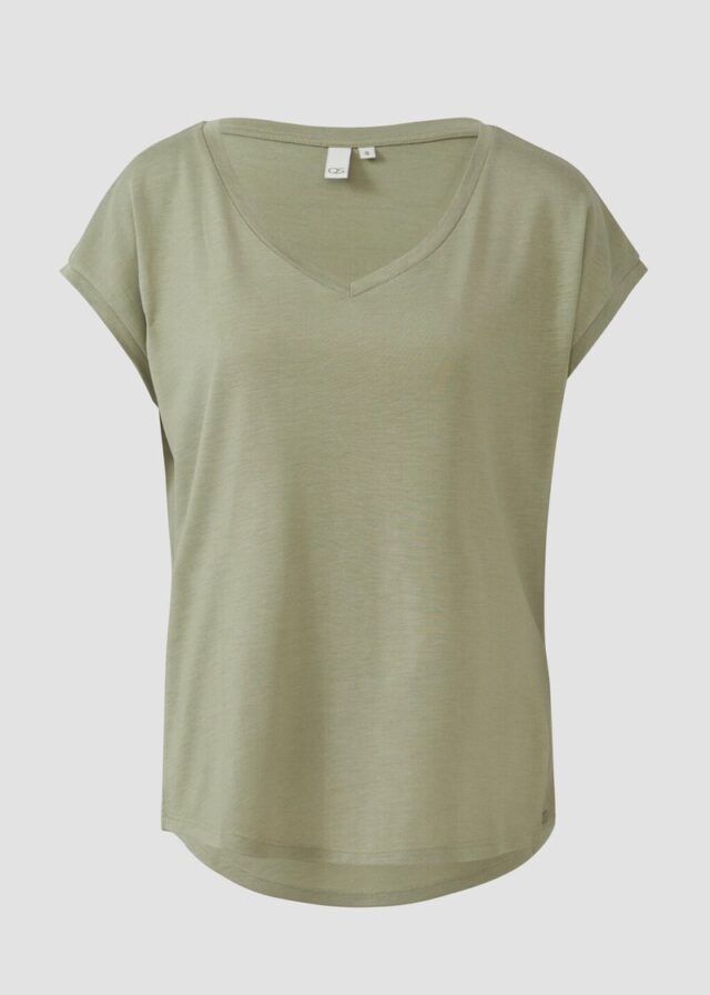 Locker geschnittenes T-Shirt aus Lyocellmix