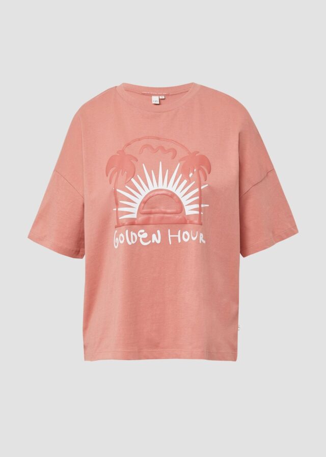 Baumwollshirt mit Frontprint