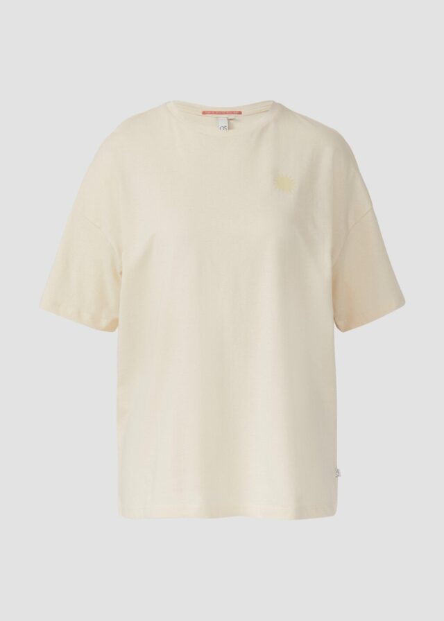 Baumwollshirt mit Rückenprint