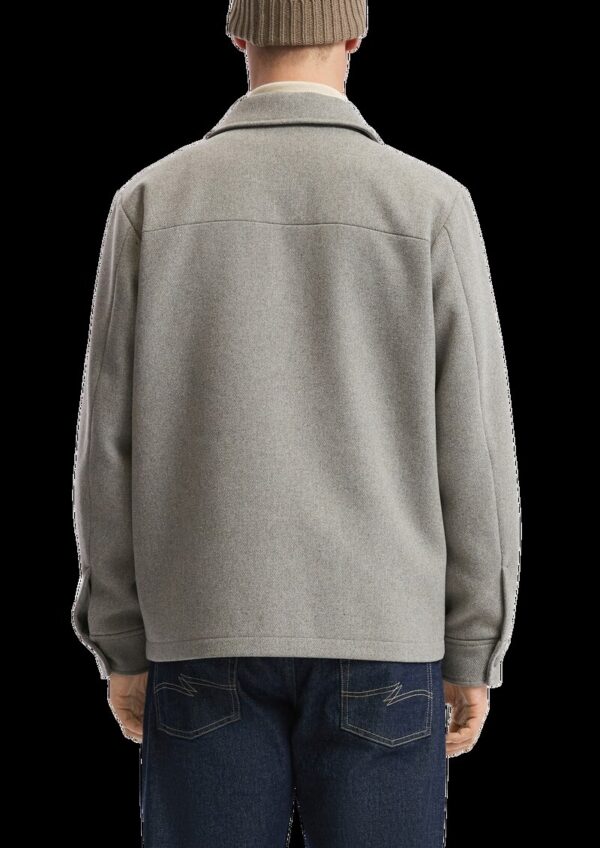 Overshirt mit Reißverschluss aus Wollmischung