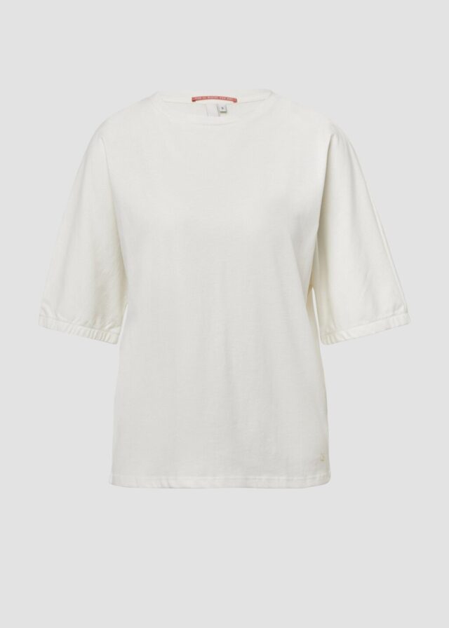 Loose Fit T-Shirt mit Gummibund an den Ärmeln