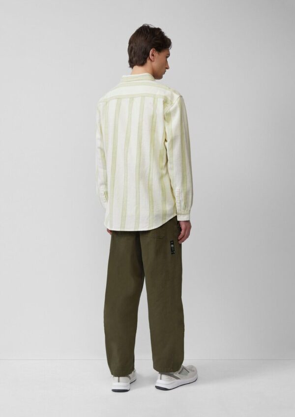 Regular Fit: Streifenhemd mit Strukturoptik