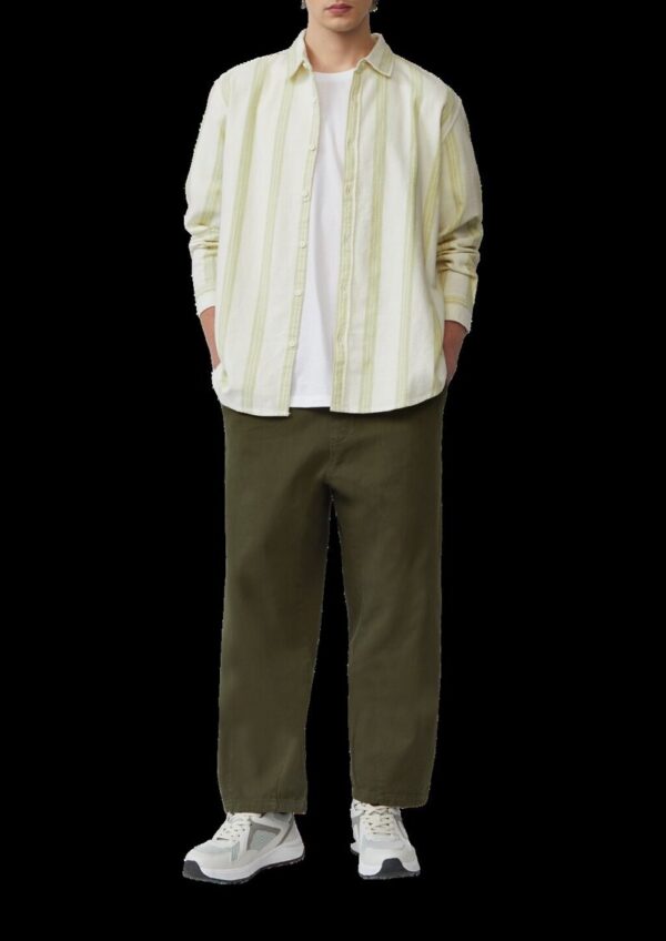 Regular Fit: Streifenhemd mit Strukturoptik