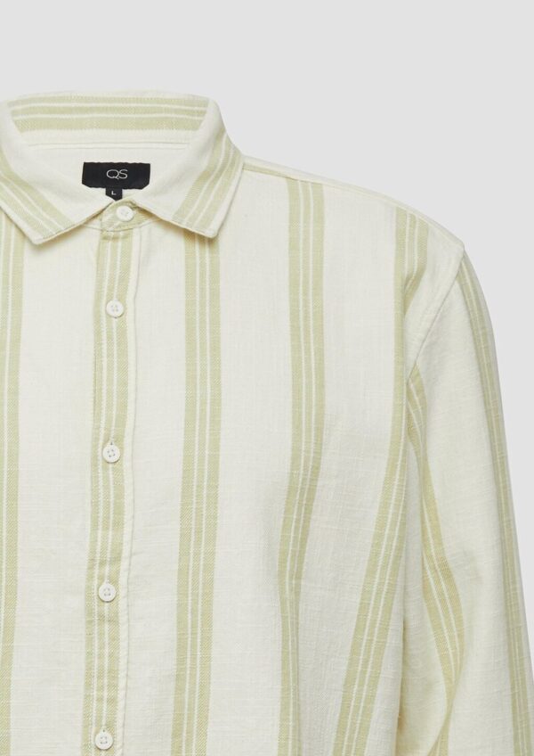 Regular Fit: Streifenhemd mit Strukturoptik