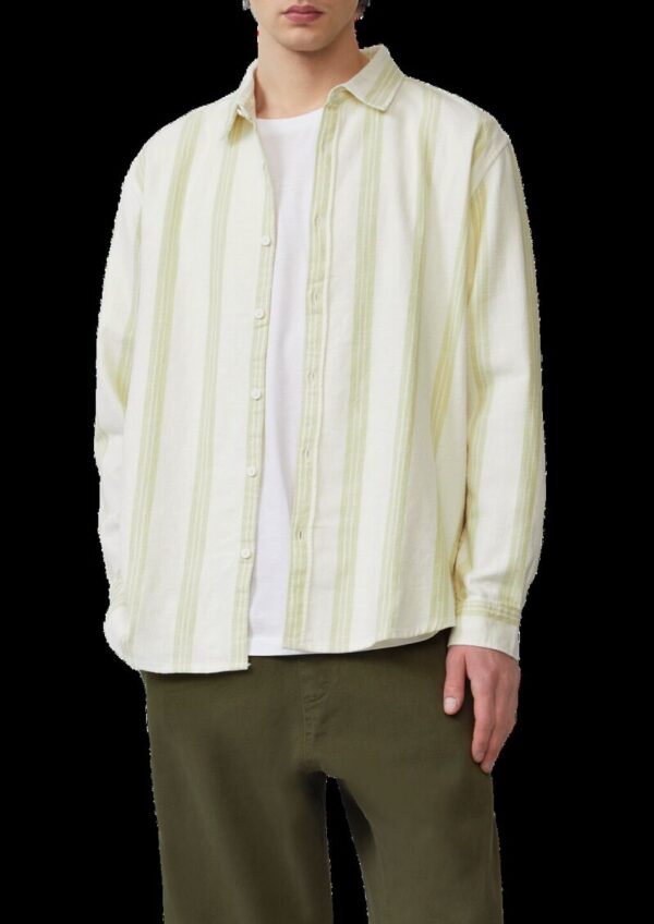 Regular Fit: Streifenhemd mit Strukturoptik