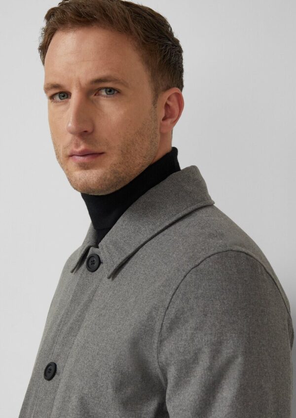 Wasser- und winddichter Mantel in Woll-Optik