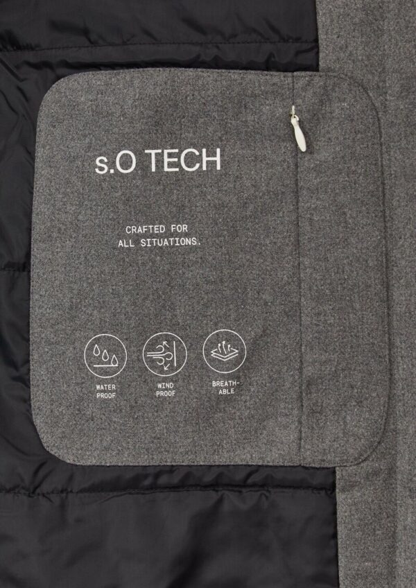 Wasser- und winddichter Mantel in Woll-Optik