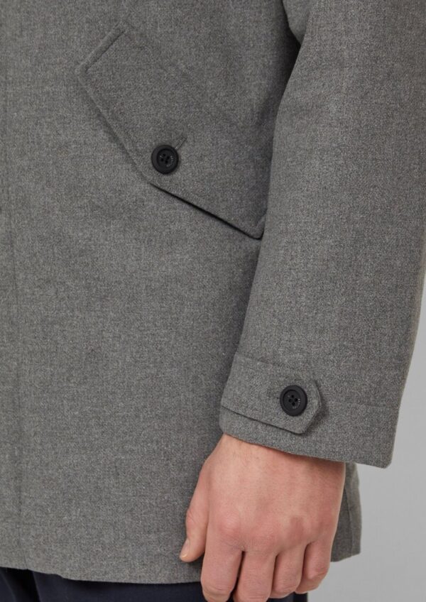 Wasser- und winddichter Mantel in Woll-Optik