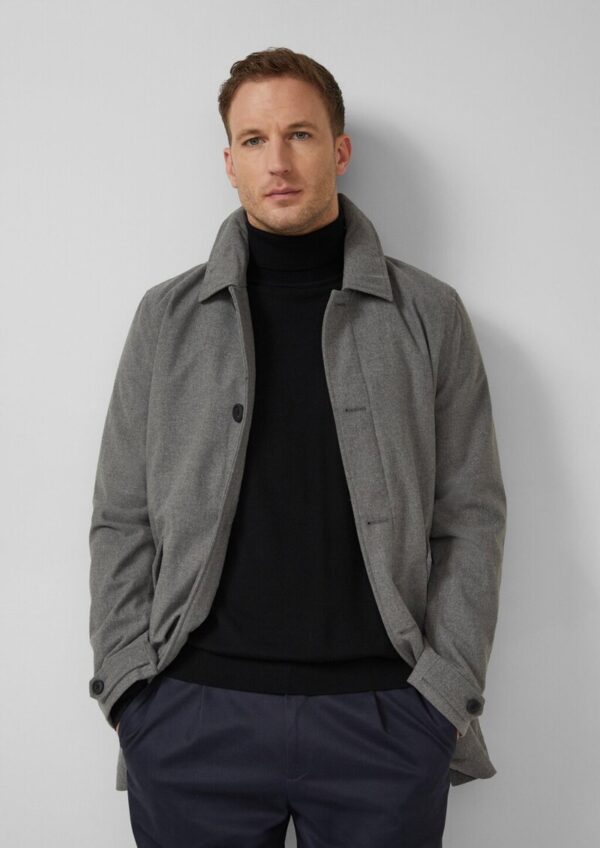 Wasser- und winddichter Mantel in Woll-Optik