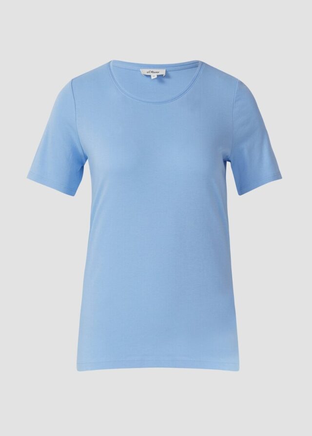 T-Shirt aus Interlockjersey im Slim Fit