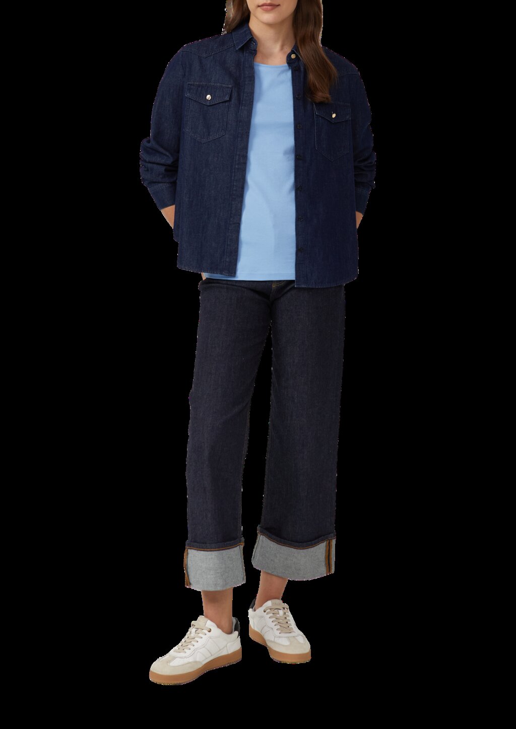 T-Shirt aus Interlockjersey im Slim Fit