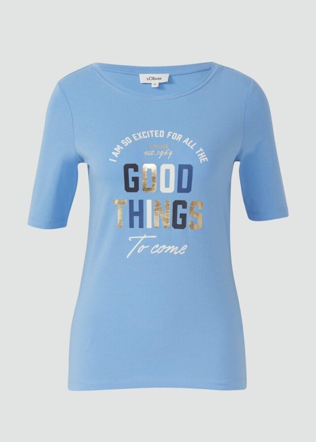 T-Shirt im Slim Fit mit Artwork