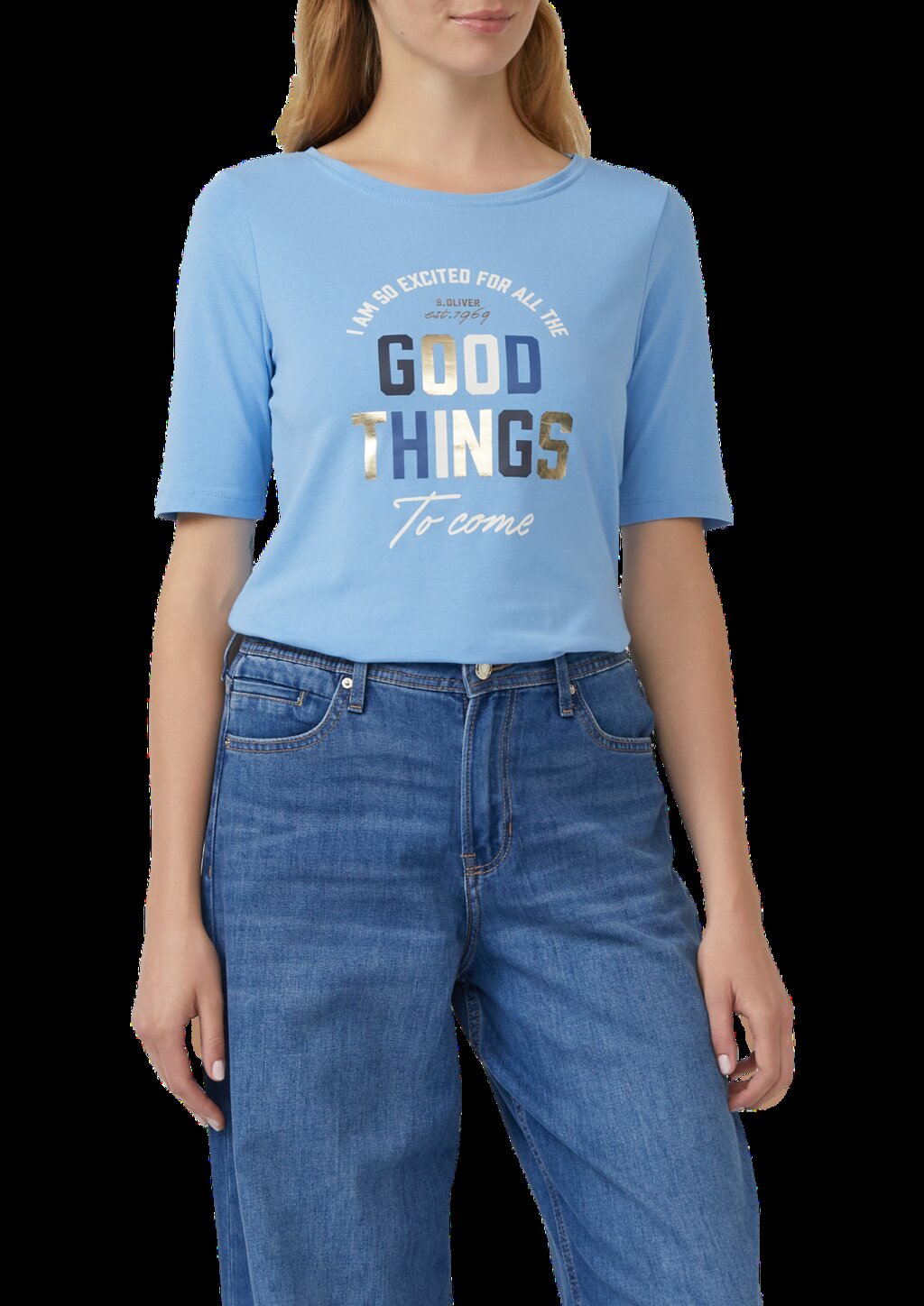 T-Shirt im Slim Fit mit Artwork