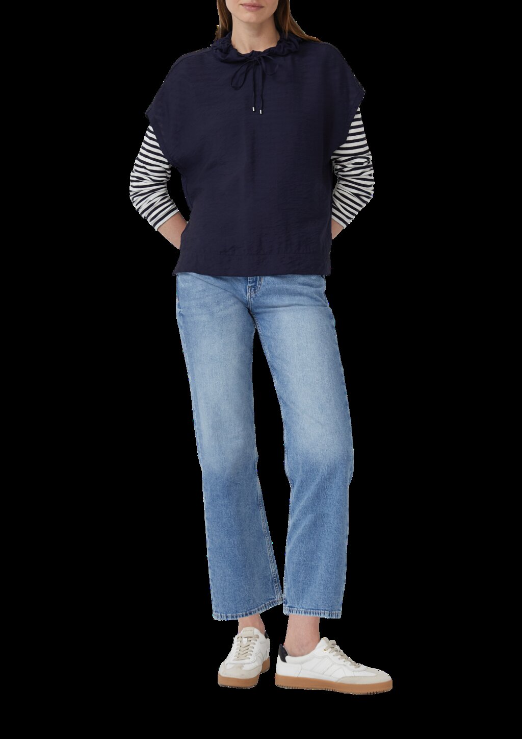 Kapuzenshirt im Fabricmix