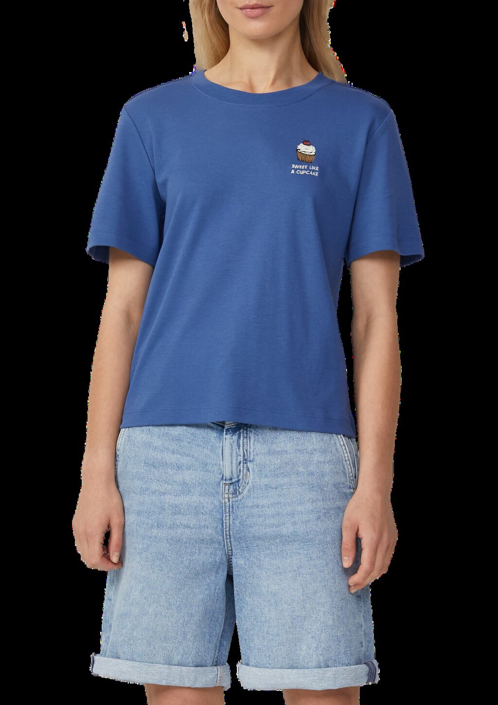 T-Shirt aus Interlockjersey mit Frontprint