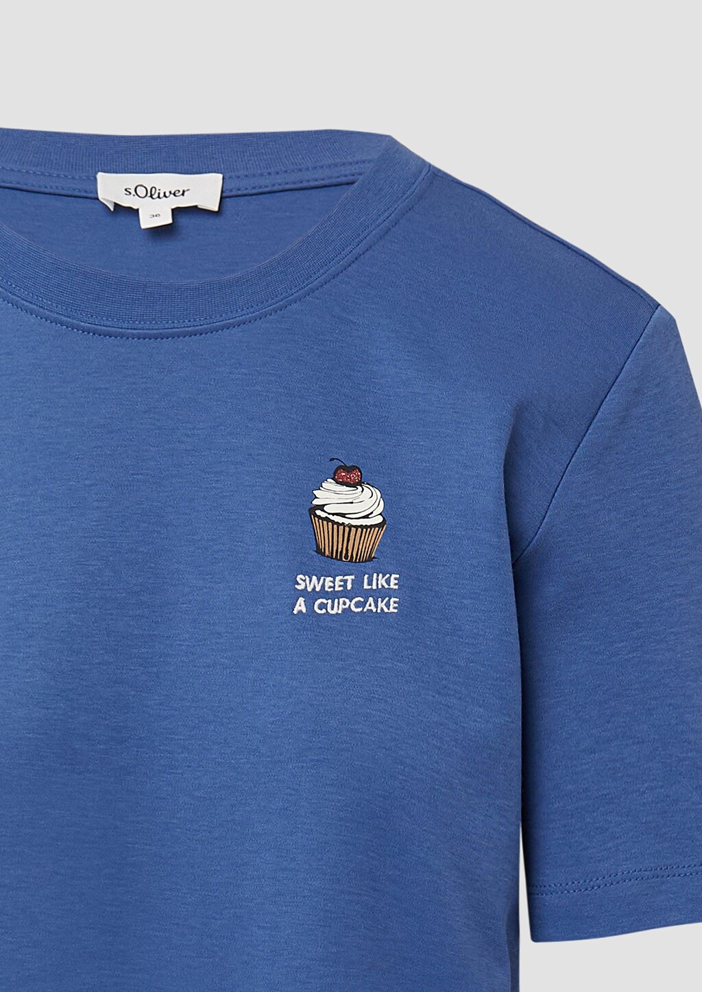 T-Shirt aus Interlockjersey mit Frontprint