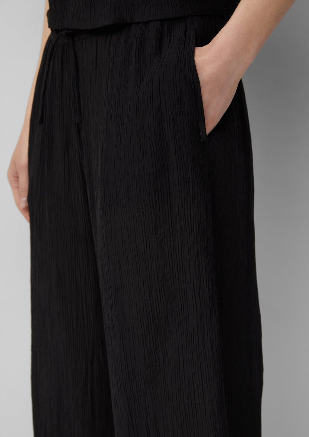 Strukturierte Culotte aus Viskosemix