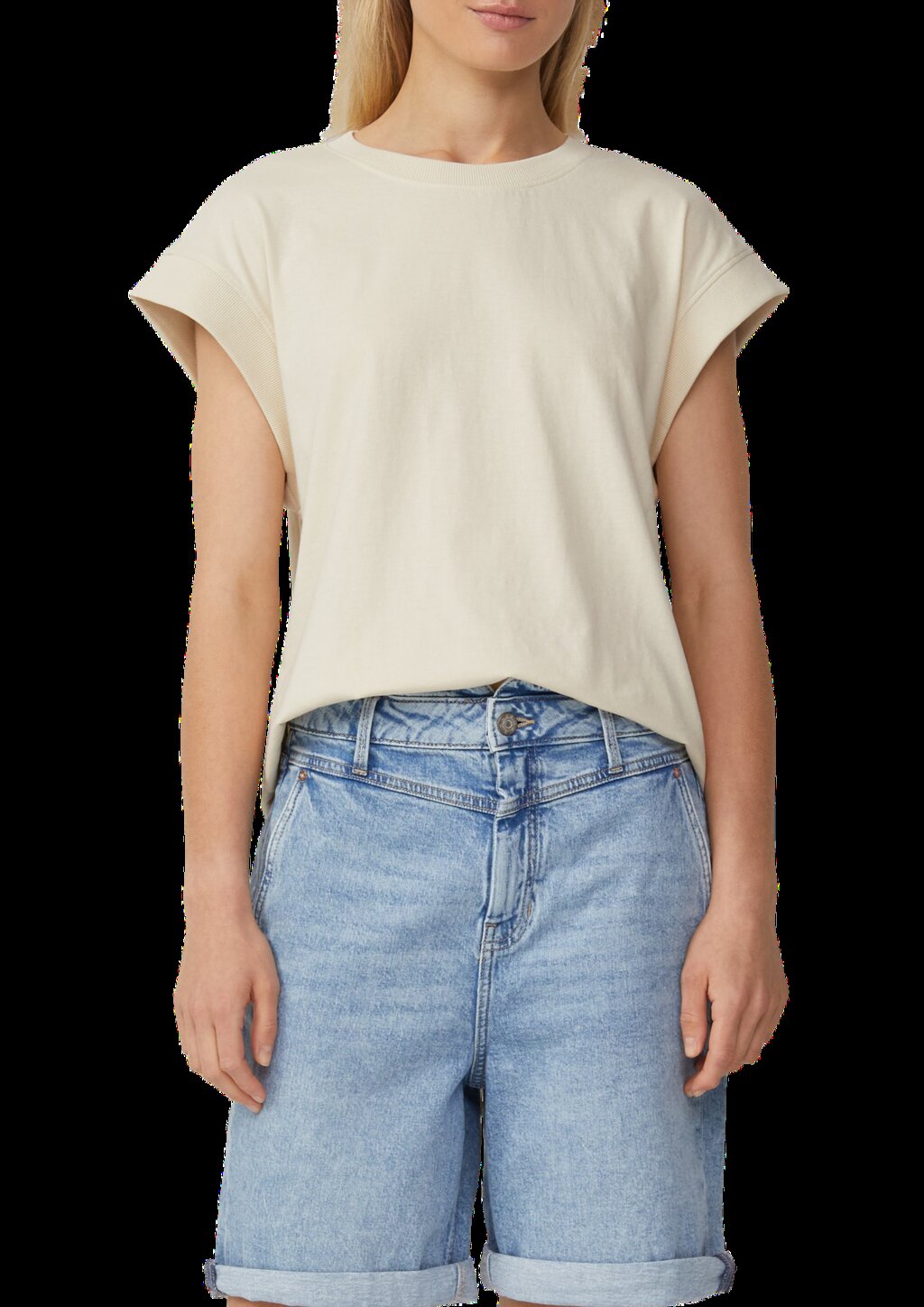 T-Shirt im Relaxed Fit mit überschnittenen Schultern