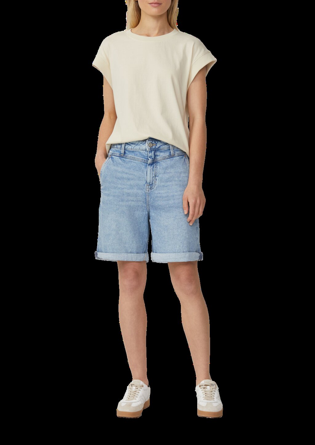 T-Shirt im Relaxed Fit mit überschnittenen Schultern